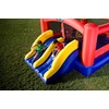 image:imageTriple Play Inflatable Combo Bounce House  Massive 16x14  Blower  Premium Quality  7 Players  Double Slides